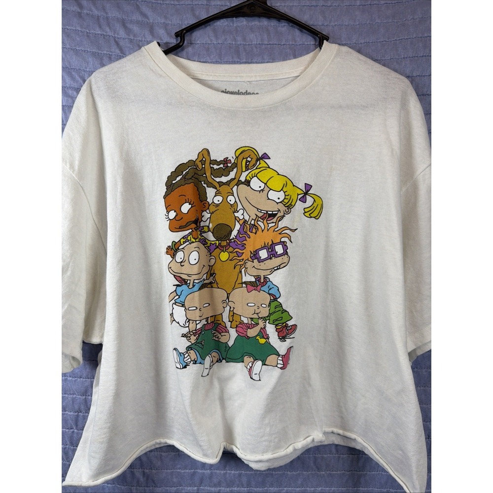 Rugrats Nickelodeon Graphic T-Shirt‎ XL White Cartoon 90s Kids Show Tee